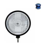 Black "Billet" Style Groove Headlight H4 Bulb #32665 HEADLIGHT Gray