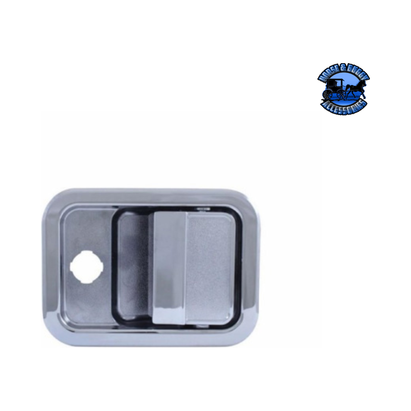 EXTERIOR DOOR HANDLE W/1" LOCK CUTOUT FOR FREIGHTLINER COLUMBIA (2003-2020) & CENTURY (2003-2010) (Choose Side) Exterior Door Handle Passenger Dark Gray