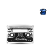 CHROME PLASTIC AXLE/DIFFERENTIAL SWITCH GUARD WITH GLOSSY STICKER FOR 1990-2010 FREIGHTLINER CLASSIC (Choose Color) Axle/Differential Switch Guard Black Light Gray