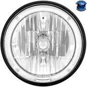 ULTRALIT - 7" CRYSTAL HEADLIGHT WITH LED HALO RING (Choose Color) HEADLIGHT Amber,White Light Gray