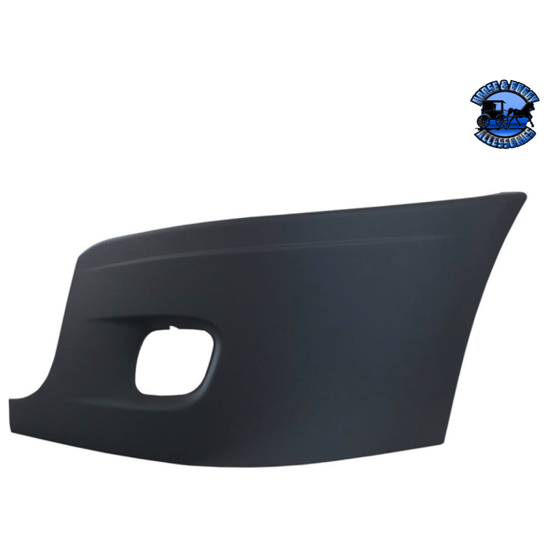 BUMPER END WITH FOG LIGHT HOLE FOR 2008-2017 FREIGHTLINER CASCADIA (Choose side) Bumper End Driver's Side,Passenger's Side Dark Slate Gray