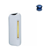 MIRROR COVER WITH 19 LED 12" REFLECTOR LIGHT BAR FOR 2005+ FREIGHTLINER (Choose Color) (Choose Side) Mirror Cover Amber / Passenger's Side Light Gray