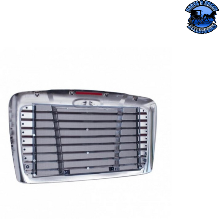 Light Slate Gray Chrome Grille With Bug Screen For 2008-2017 Freightliner Cascadia #21200 Grille