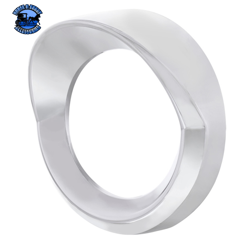 Chrome Small Gauge Bezel With Visor For 2018-2022 Freightliner Cascadia #42423 Gauge Bezel Light Gray