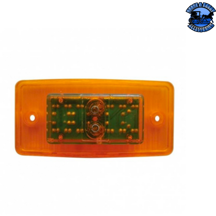 Chocolate 12 LED Cab Light For Freightliner Century (1996-2011) And Columbia (2001-2017) - Amber LED/Amber Lens #37645 LED Cab Light