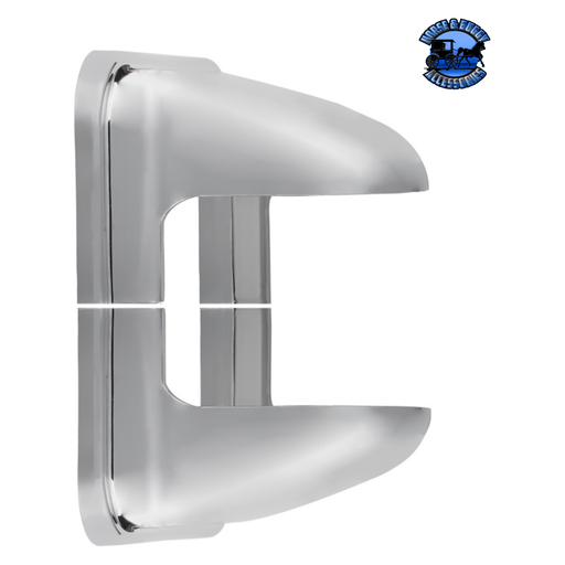 Dark Gray CHROME MIRROR POST COVER FOR 2008-2017 FREIGHTLINER CASCADIA #42373 Mirror Post Cover