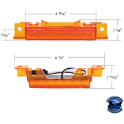 6 LED COMPETITION SERIES EXTERIOR VISOR LIGHT FOR 1996-2024 VOLVO VNL (Choose Lens Color) (Choose Package Quantity) light Amber / 1 Pack,Amber / 5 Pack,Clear / 1 Pack,Clear / 5 Pack Chocolate