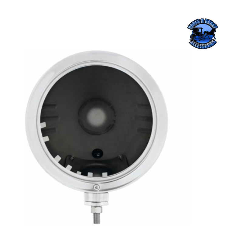 Stainless "Bullet" Embossed Stripe Headlight Housing #32729 Headlight Housing Dark Slate Gray