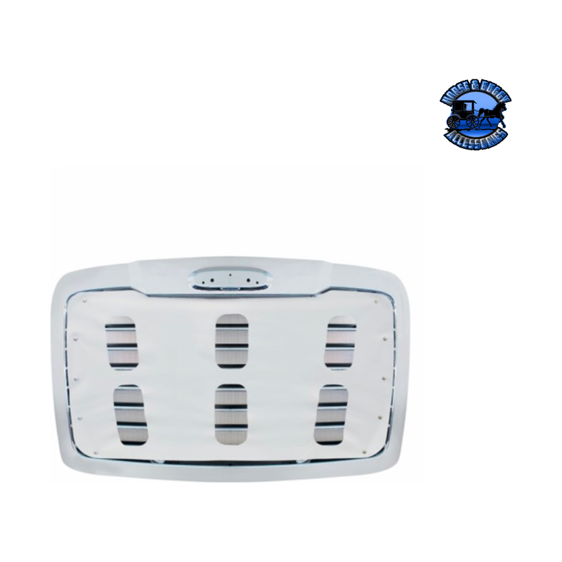 White Vinyl Front Winter Guard For 2008-2017 Freightliner Cascadia #21149 WINTER GUARD Light Gray