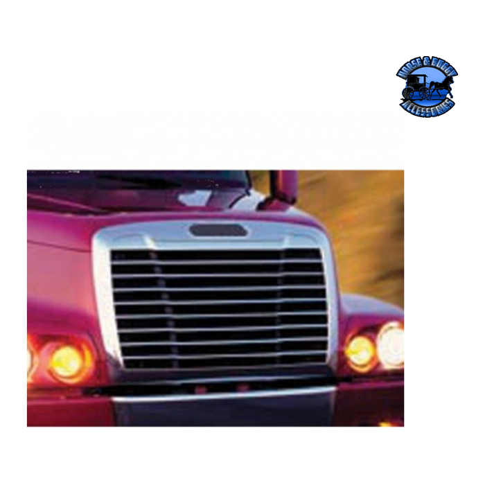 Dark Slate Gray Chrome Grille With Bug Screen For 2005-2010 Freightliner Century #21191 Grille