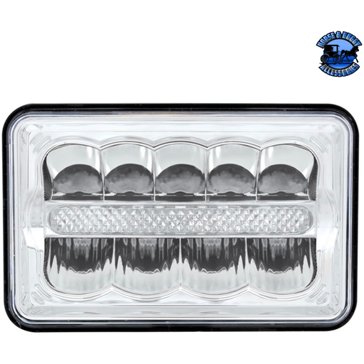 Light Gray ULTRALIT - 9 High Power LED Rectangular Light With Position Light Bar #34125 High Power LED