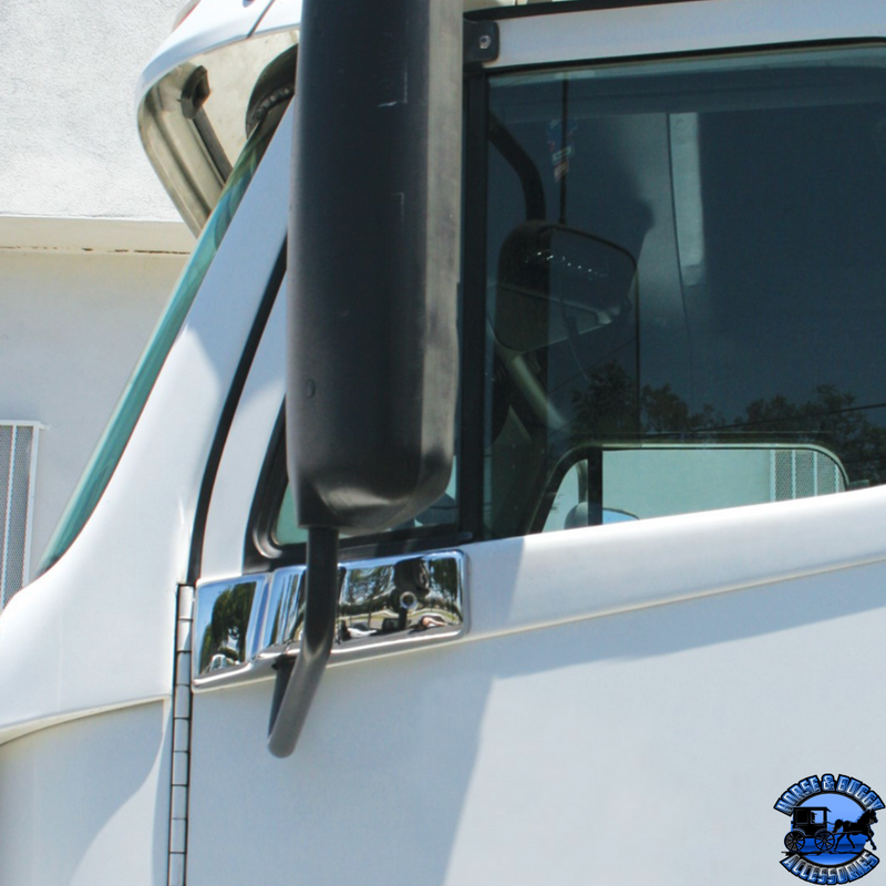 CHROME PLASTIC BOTTOM MIRROR POST COVER FOR 1996-2010 FREIGHTLINER CENTURY (Choose Position) Bottom Mirror Post Cover Driver 's Side,Passenger's Side,Driver and Passenger Gray