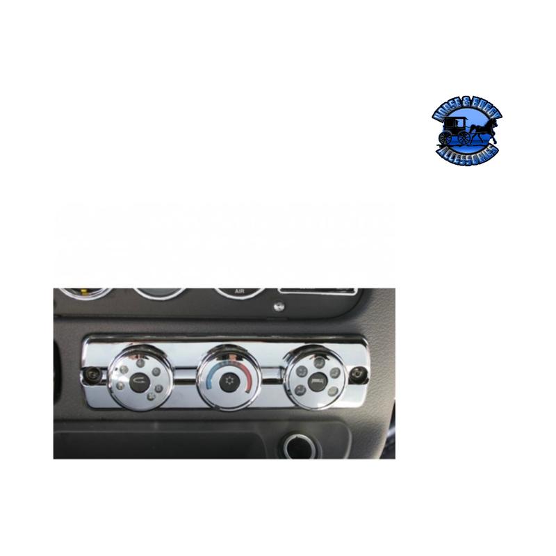 Chrome Plastic A/C Control Cover For 2008-2017 Freightliner Cascadia #42337 A/C Control Cover Dark Slate Gray