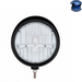 Dark Slate Gray Black "Billet" Style Groove Headlight With Visor 5 LED Bulb - Chrome #32691 HEADLIGHT