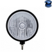 Gray Black "Billet" Style Groove Headlight Crystal H4 Bulb #32666 HEADLIGHT