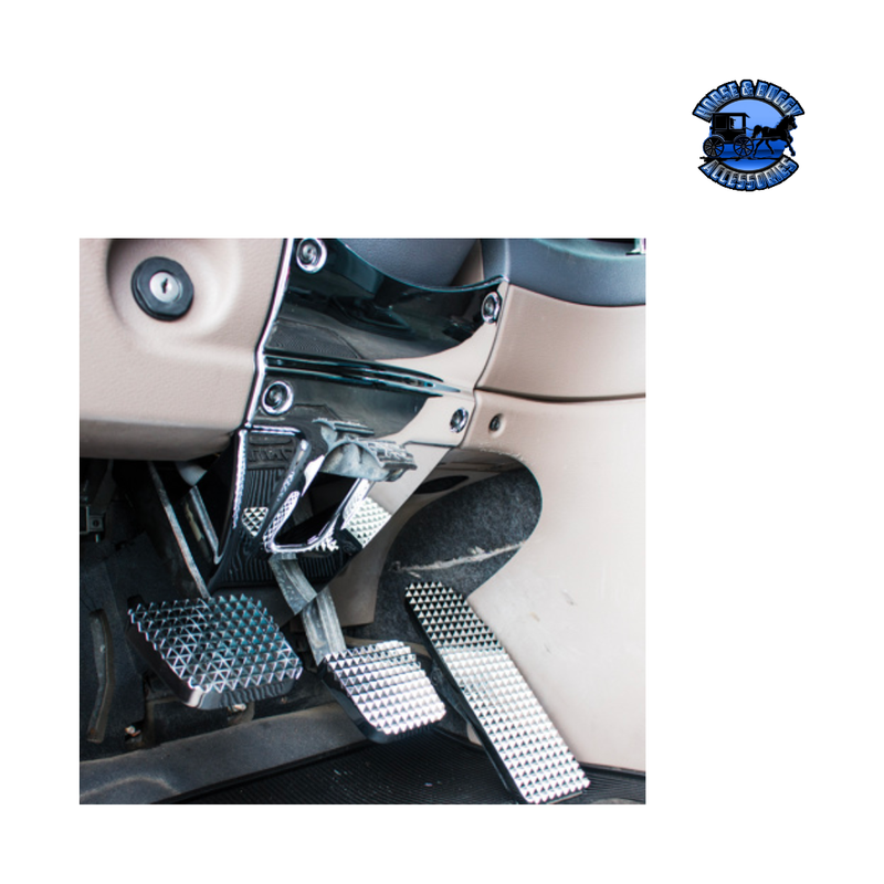 Chrome Plastic Lower Steering Column Cover For 2008-2017 Freightliner Cascadia #42096 Lower Steering Column Cover Light Gray