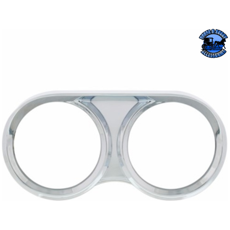 UP-42330 2 Gauge Cluster Bezel With Visor For 2008-2017 Freightliner Cascadia #42330 Gauge Bezel Light Gray