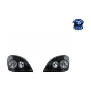 Blackout Headlight Set For 2008-2017 Freightliner Cascadia (Pair) #31207 headlight Dark Slate Gray
