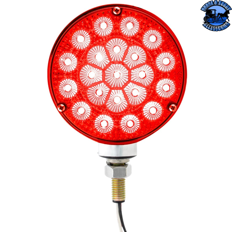 UP-42 LED Reflector Double Face Competition Series Turn Signal Light-Amber & Red LED (Choose Lens Color)