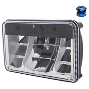 ULTRALIT - HIGH POWER LED 4" X 6" HEADLIGHT WITH POLYCARBONATE LENS & HOUSING (Choose High or Low) High Power LED Low,High Dark Slate Gray