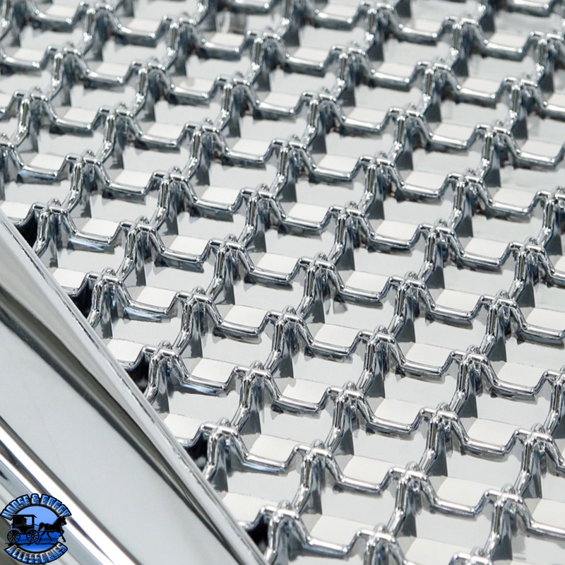Chrome Mesh Style Grille For Freightliner Columbia #21194 Grille Light Gray