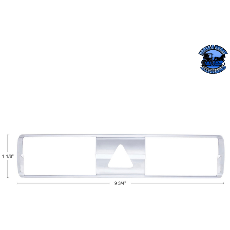 Chrome Hazard Switch Panel Trim For 2018-2022 Freightliner Cascadia #42438 Hazard Switch Trim Light Gray