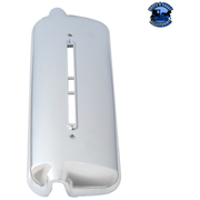 CHROME PLASTIC MIRROR COVER WITH LED CUTOUT FOR 2005 & OLDER FREIGHTLINER CENTURY (Choose Side) Mirror Cover Driver's Side,Passenger's Side Light Gray