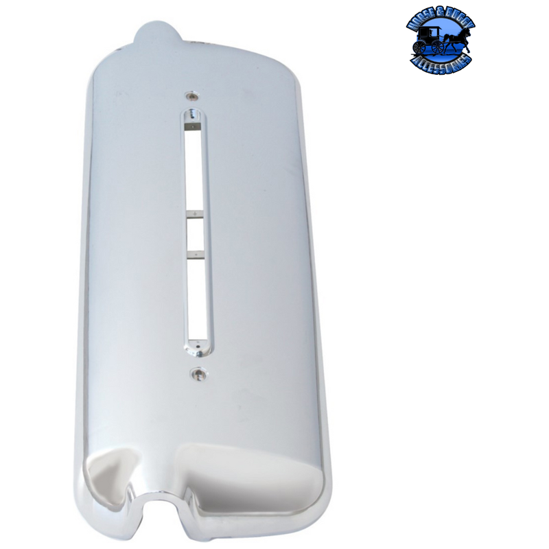 CHROME PLASTIC MIRROR COVER WITH LED CUTOUT FOR 2005 & OLDER FREIGHTLINER CENTURY (Choose Side) Mirror Cover Driver's Side,Passenger's Side Light Gray