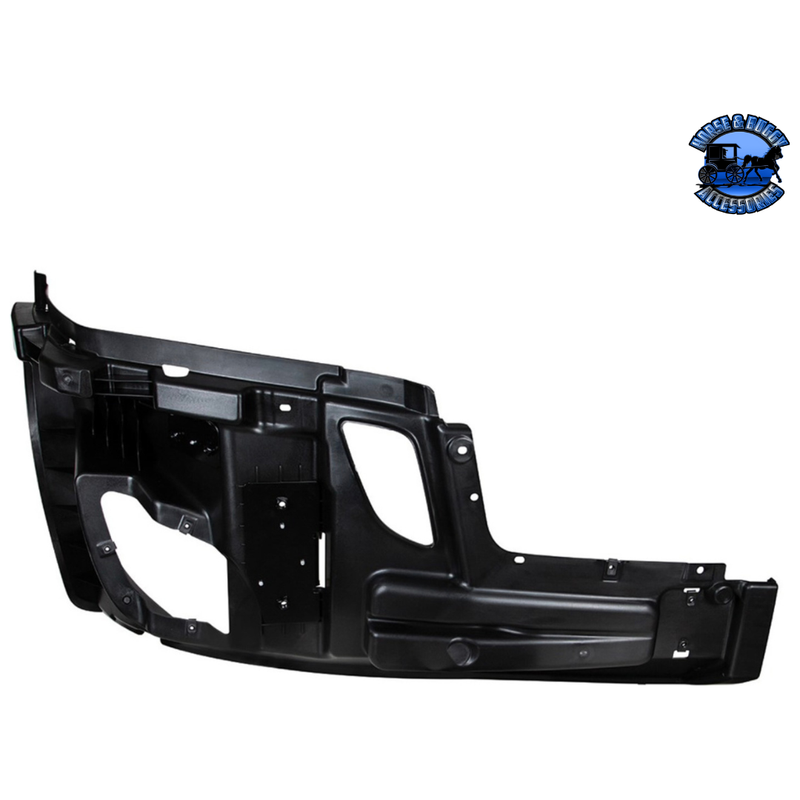 Bumper Reinforcement With Fog Light Mount For 2018-2022 Freightliner Cascadia (Choose Side) Bumper Reinforcement Passenger's Side Black