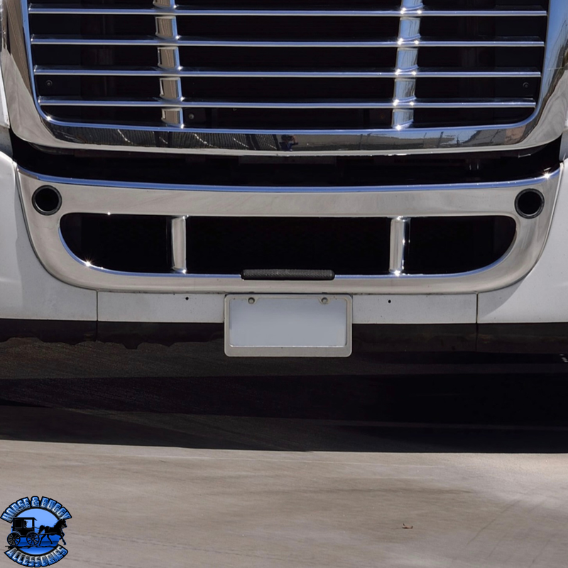 CHROME CENTER BUMPER TRIM FOR 2008-2017 FREIGHTLINER CASCADIA #20799 Center Bumper Dark Gray