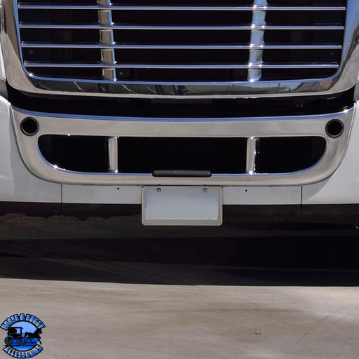 Dark Gray CHROME CENTER BUMPER TRIM FOR 2008-2017 FREIGHTLINER CASCADIA #20799 Center Bumper