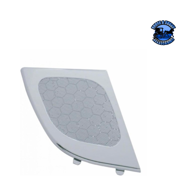 CHROME DOOR SPEAKER COVER FOR 2008-2017 FREIGHTLINER CASCADIA (Choose Side) Door Speaker Cover Passenger's Side Gray