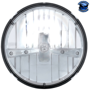 ULTRALIT - 5 High Power LED 7" Dual Function Headlight - Chrome #31391 LED Headlight Light Gray