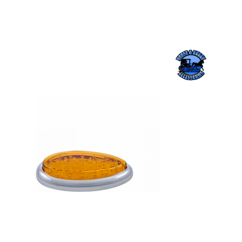 39 AMBER LED FREIGHTLINER CASCADIA TEARDROP SIGNAL LIGHT (Choose Color) Teardrop Signal Light Amber,Clear Chocolate