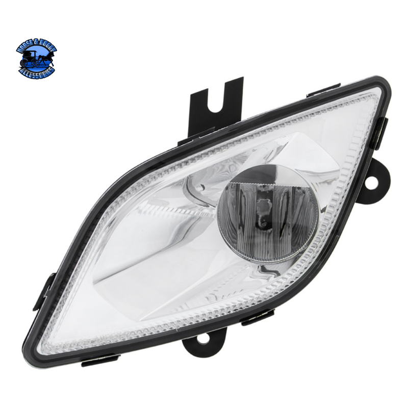 SINGLE LED FOG LIGHT FOR 2018-2024 FREIGHTLINER CASCADIA - COMPETITION SERIES (Choose Color) (Choose Side) Headlight Chrome / Driver's Side,Chrome / Passenger's Side,Black / Driver's Side,Black / Passenger's Side Dark Slate Gray