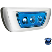 3 LED DOUBLE FURY CAB LIGHT FOR 2013-2021 KENWORTH T680 & 2012-2021 PETERBILT 579 (Choose LED Color) CAB LIGHT Amber and Blue,Amber and Green,Amber and Purple,Amber and Red,Amber and White Dark Cyan