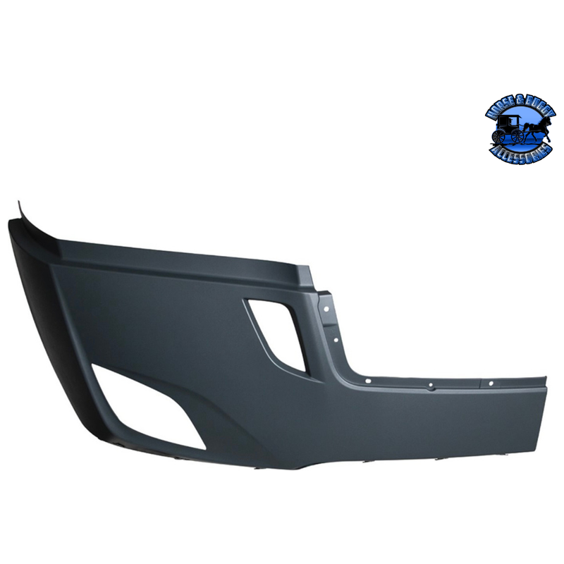Bumper Cover With Fog Light Opening & Deflector Holes For 2018-2022 FL Cascadia (Choose Side) Bumper Cover Passenger's Side Dark Slate Gray