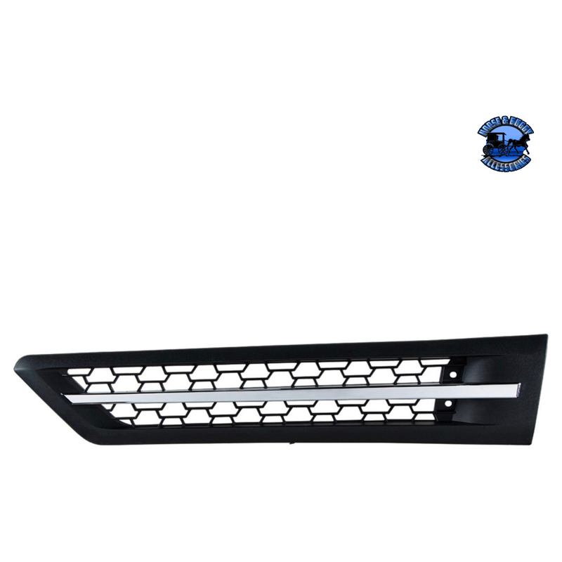 HOOD AIR INTAKE GRILLE WITH LED FOR 2018-2024 FREIGHTLINER CASCADIA 126 (Choose Color) (Choose Side) Air Intake Amber LED / Driver's Side,Amber LED / Passenger's Side,Blue LED / Driver's Side,Blue LED / Passenger's Side,Red LED / Driver's Side,Red LED / Passenger's Side,Green LED / Driver's Side,Green LED / Passenger's Side,White LED / Driver's Side,White LED / Passenger's Side Light Gray