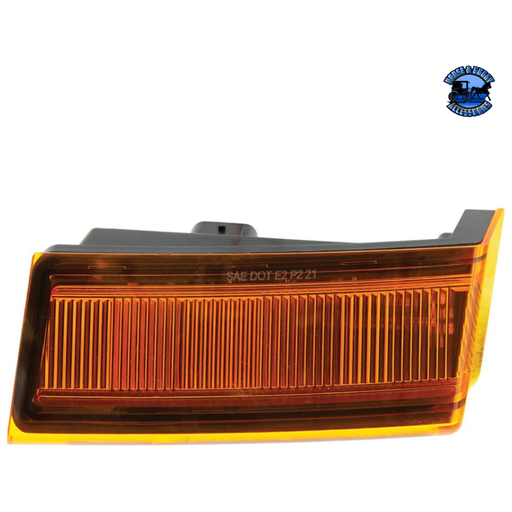 Saddle Brown 6 LED AMBER TURN SIGNAL LIGHT FOR 2018-2024 FREIGHTLINER CASCADIA - COMPETITION SERIES (Choose Side) TURN SIGNAL Driver's Side,Passenger's Side