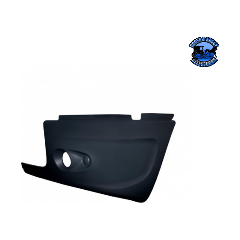 BUMPER END WITH 1 FOG LIGHT HOLE FOR 2005+ FREIGHTLINER CENTURY (Choose Side) Bumper End Driver's Side,Passenger's Side Dark Slate Gray