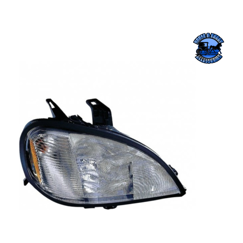 HEADLIGHT ASSEMBLY FOR 2001-2004 FREIGHTLINER COLUMBIA (Choose Side) HEADLIGHT Passenger's Side Light Slate Gray