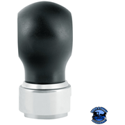 THREAD-ON CHARLOTTE STYLE GEARSHIFT KNOB WITH LED 13/15/18 SPEED ADAPTER  (Choose Finish)(Choose LED Color) Knob Chrome / Amber,Chrome / Blue,Chrome / White,Chrome / Red,Matte Black / Amber,Matte Black / Blue,Matte Black / White,Matte Black / Red Dark Slate Gray