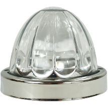 Gray Legendary 3 Inch Watermelon Light, SS Curved  Bezel- Red LED / Clear Glass Lens 09-160106323 watermelon sealed led