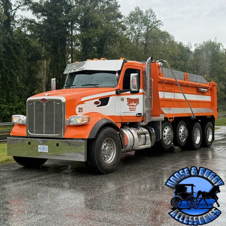 Iowa Customs Peterbilt (Kenworth T680, T880, W990) (Peterbilt 567, 579, 589) Visors (Mounts to Factory Visor Brackets) (Choose style)