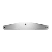 30112 SS 12" X 3" BOTTOM MUD FLAP PLATE W/ BACKING PLATE MED DUTY TRUCK Gray
