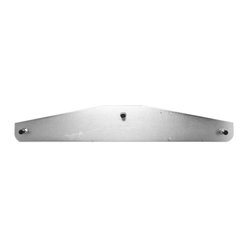 30112 SS 12" X 3" BOTTOM MUD FLAP PLATE W/ BACKING PLATE MED DUTY TRUCK Gray