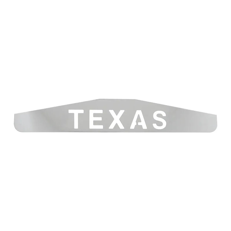 30051  CR. 4"X24" TEXAS BOTTOM MUD FLAP PLATE, 3 STUDS MUD FLAP HANGERS Gray