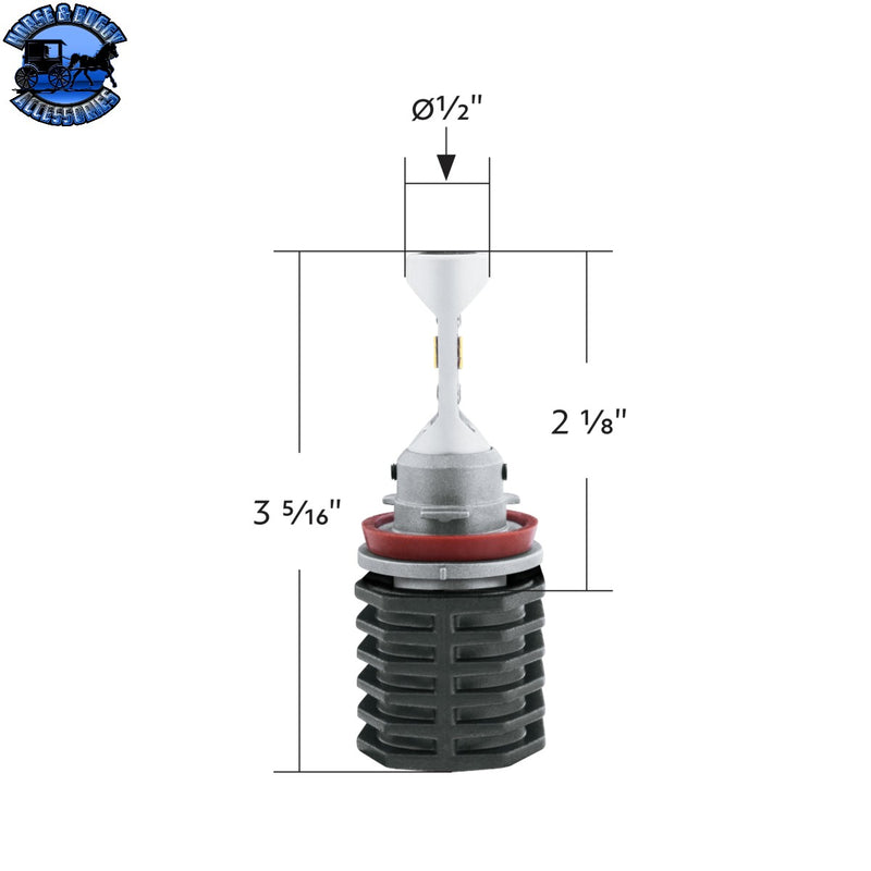 UP-30137 6 LED H8/H11/H16 Bulb