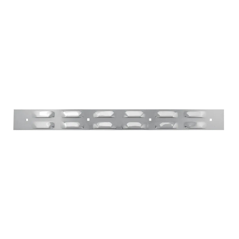 30154 SS 24" X 2-3/8" LOUVER TOP PLATE W/4 HOLES & HARDWARE Dark Gray