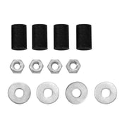 30163 SS Top Mud Flap Plates Mounting Hardware Black